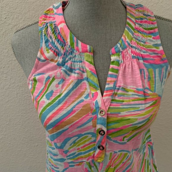 Lilly Pulitzer Essie Top Pink Pout Shellabrate XS Excellent Condition RARE HTF - Picture 5 of 15